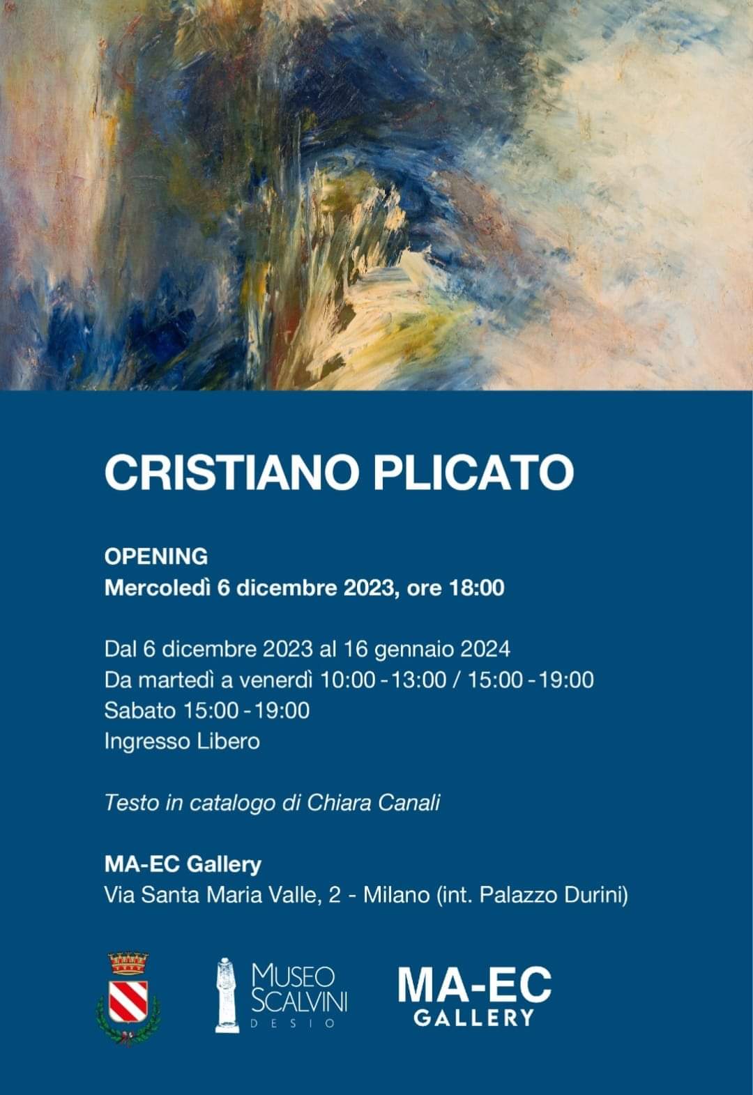 Invito Mostra Cristiano Plicato