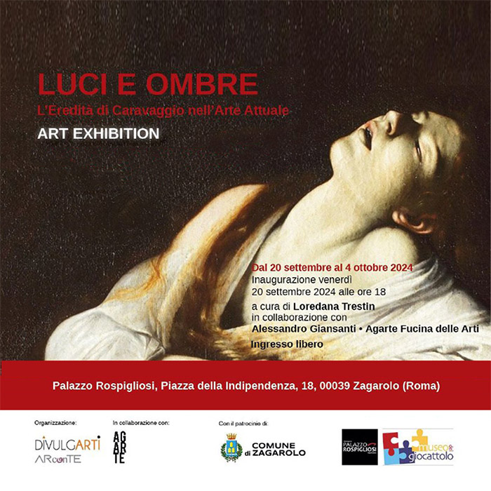 Luci e Ombre LEredita di Caravaggio nellArte Attuale Mostra collettiva dal 20 settembre al 4 ottobre 2024