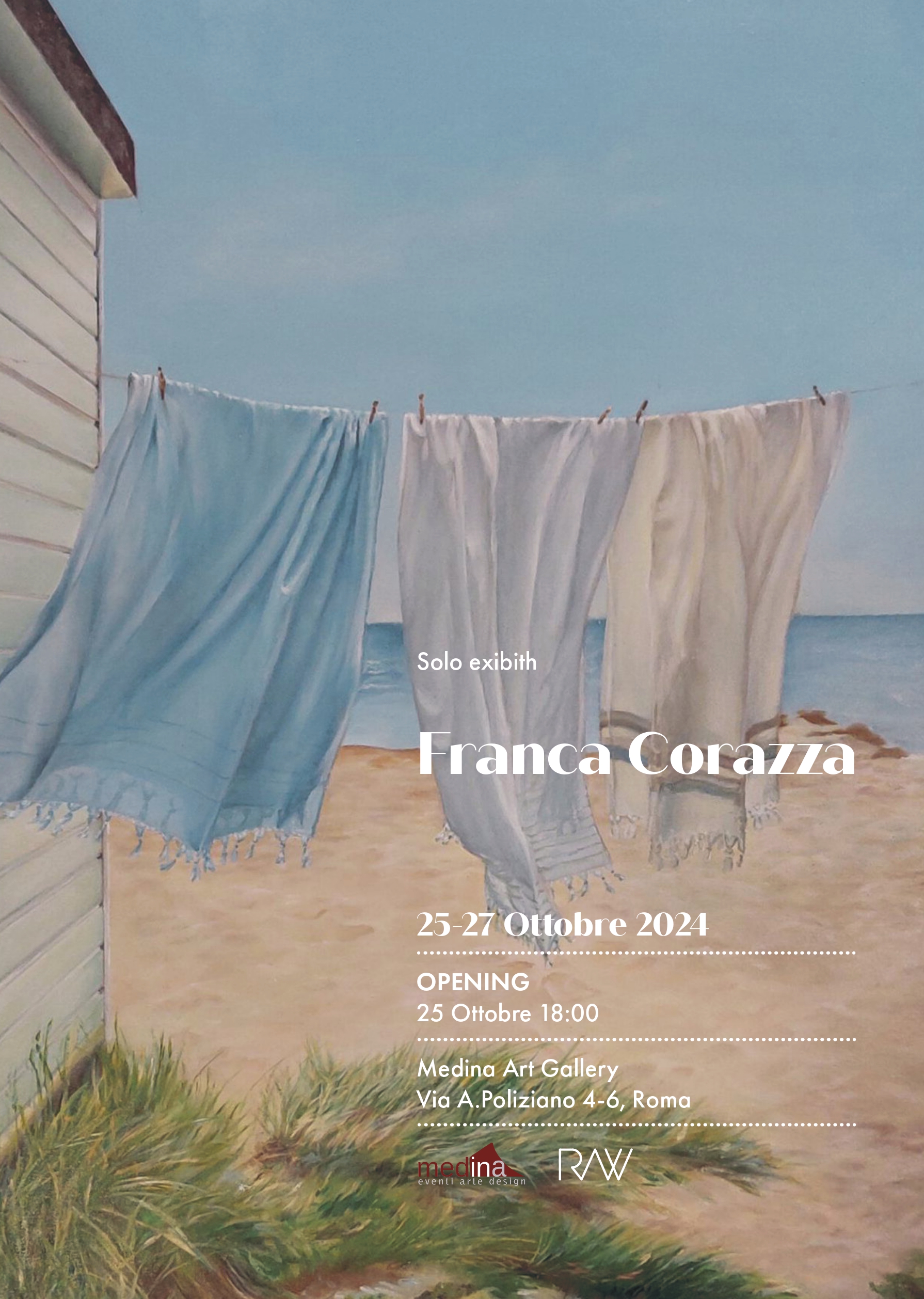 Locandina Solo Exhibit Franca Corazza