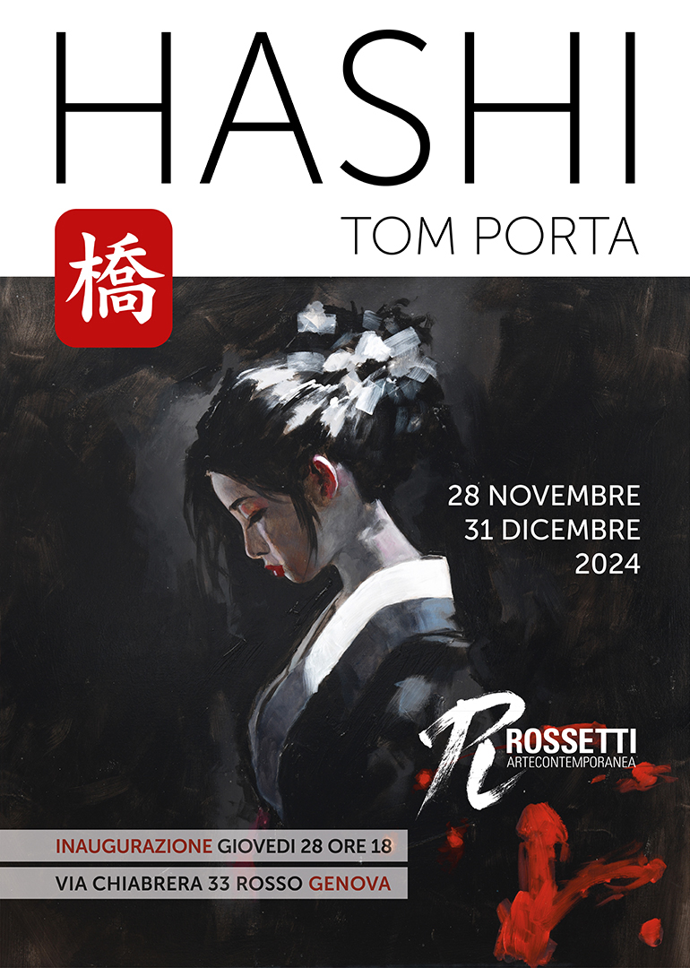 Visual mostra Hashi di Tom Porta Rossetti arte contemporanea